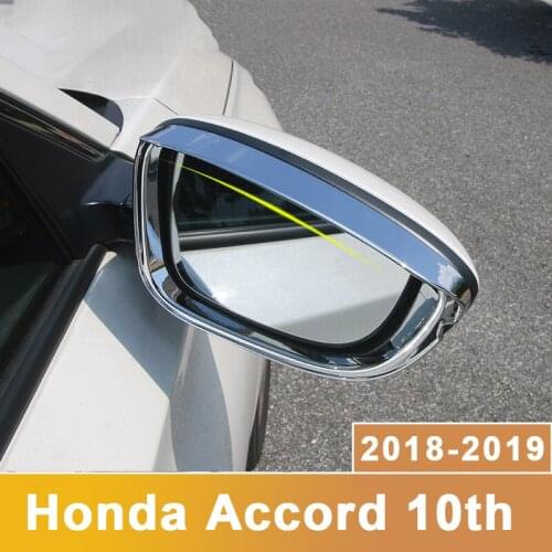 Car Rearview Mirror Rain Shade Rainproof Blades Back Mirror Eyebrow Rain Cover For Honda Accord 2018 2019 Accessories
