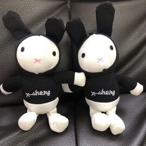 20cm Black White Dress plush Hot Bunny Rabbit Stuffed Animals Plush Toy For Kids Girls Christmas Suprise Gifts