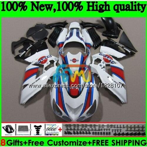 Injection For KAWASAKI ZX-14R ZX14R 12 13 14 15 16 White red 17 24BS.121 ZZR1400 ZX 14R 2012 2013 2014 2015 2016 2017 Fairing