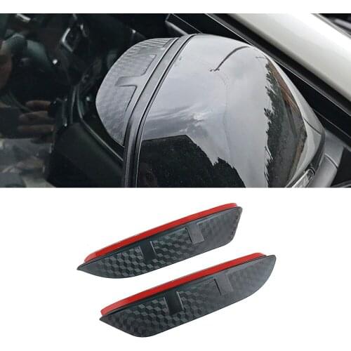 For Mercedes-Benz R-Class 2006-2017 W251 Car Side Rearview Mirror Rain Eyebrow Visor ABS Carbon Fiber SunShade Guard Accessories