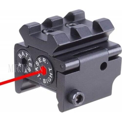 Tactical Mini Red Dot Laser Sight Sight Laser Pointer with 20mm Guide Rail for Outdoor Hunting Slingshot Shooting 2021 New Year