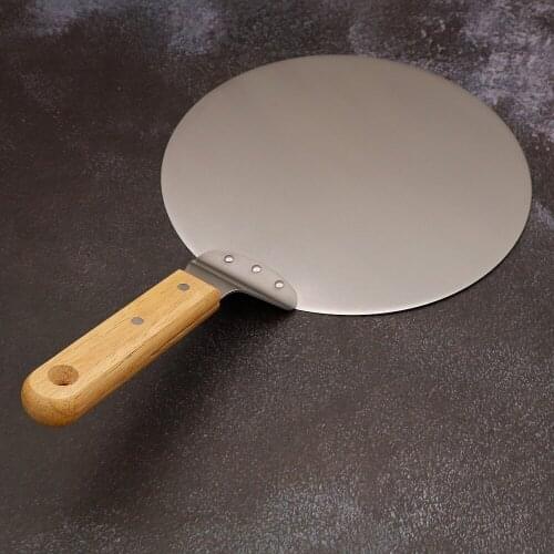 10 inch Round Stainless Steel Non-stick Pizza Paddle Spatula Pizza Shovel Pastry Tools Accessories Baking tool Pizza Peel
