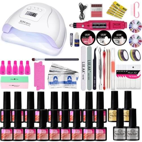Manicure Set 110W LED Nail Light Nail Drying Nail Set Nail Drill Gel Nail Polish Set Tool