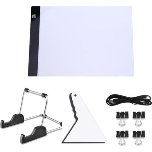 A4 Led Light Pad for Diamond Painting Tools 3 Lever Adjustable Light Table Board Pad Kits Diamond Embroidery Accessories Set