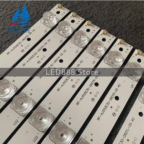 New 5set=60 PCS LED Backlight strip for HWV55162Y LC-55CUG8461KS RF-AJ550E30-0601R 0601L-05 CRH-P5530300612R675 P5530300612L675