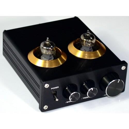 2018 NEW HIFI 6J1 tube amplifier Vacuum Tube Preamplifier with power adapter can Volume Adjustment