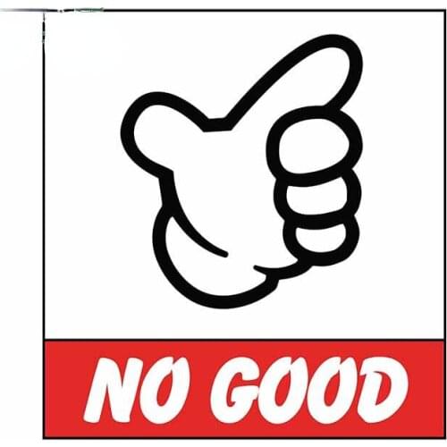 Creative Fine Decal NO GOOD Track Racing Plates Car Sticker Motorcycle Helmet Window Trunk Vinyl Material Waterproof Kk13*13cm