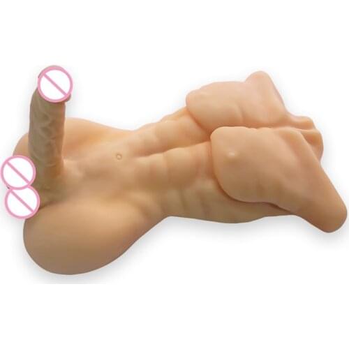 7KG Real Size Dull Silicone Male Sex Doll For Women With 20CM Big Dildo Adult Sex Doll With Anus Hole Entity Silicone Doll