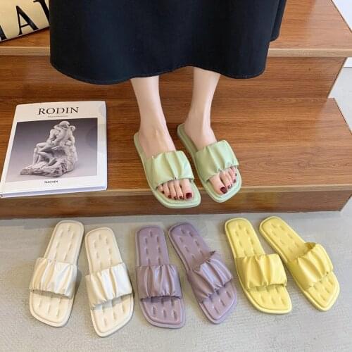 New Summer Women Crystal Slippers Glitter Flat Soft Bling Female Candy Color Flip Flops Indoor Ladies Slides Hot Beach Shoes