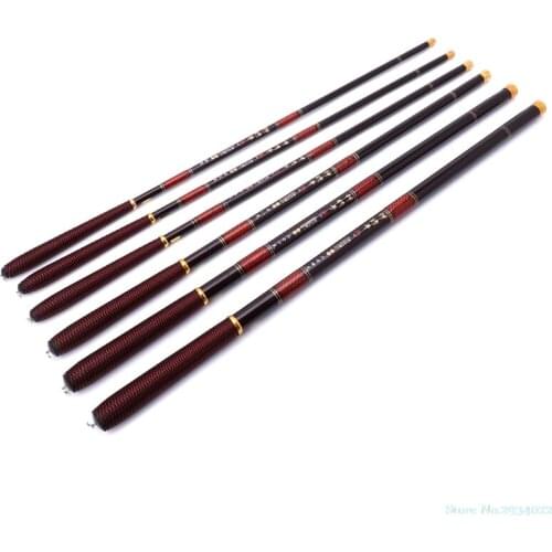 New 2.7-7.2m Fishing Rod Pole High Carbon Fiber Ultra Light Telescopic Carp Current Drop Ship