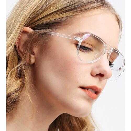 2019 New Fashion Women Glasses Frame Men Black Eyeglasses Frame Vintage Aviation Clear Lens Glasses Optical Spectacle Frame