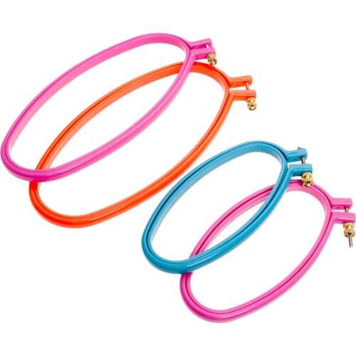 1pc Adjustable Sewing Tool Plastic Embroidery Cross Stitch Hoop Ring Photo Frame home tools