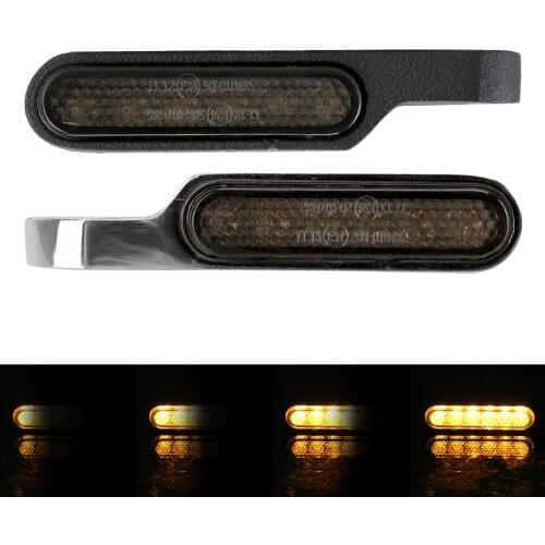 12V LED Flashing Motorcycle Turn Signal Lamps Taillights Rear Tail Brake Lights Blinker For Cafe Racer Scooter Chopper Cruiser