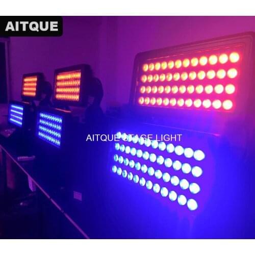 8lot Outdoor led city color light 96x10w rgbw led waterproof city color light ip65 wall washer down lights round