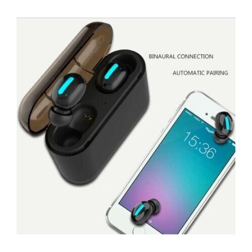SOONHUA 5.0 Wireless Bluetooth TWS Sport Headset bass HiFi Stereo Headphone Microphone Earbuds With 1500mAh Charging Case