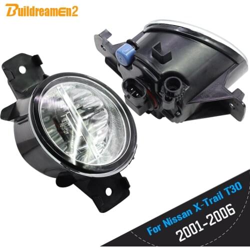 Buildreamen2 For Nissan X-Trail (T30) 2001 2002 2003 2004 2005 2006 Car Styling H11 4000LM LED Light Right + Left Fog Light 12V