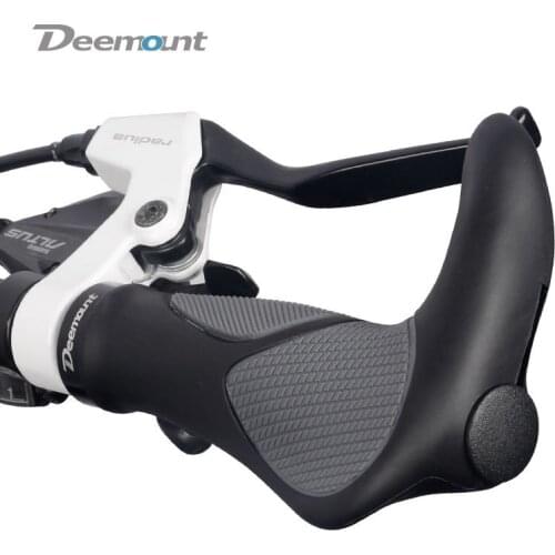 Deemount 22.2mm mountain bike rubber handlebar grip bicycle handle grip MTB bilateral lockup non-slip handle set bicycle parts