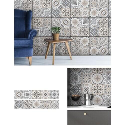 Home Decor Wall Sticker Pvc Waterproof Oil-proof Self-adhesive Bathroom Kitchen Living Room Wallpapers Decoration Wall Paper