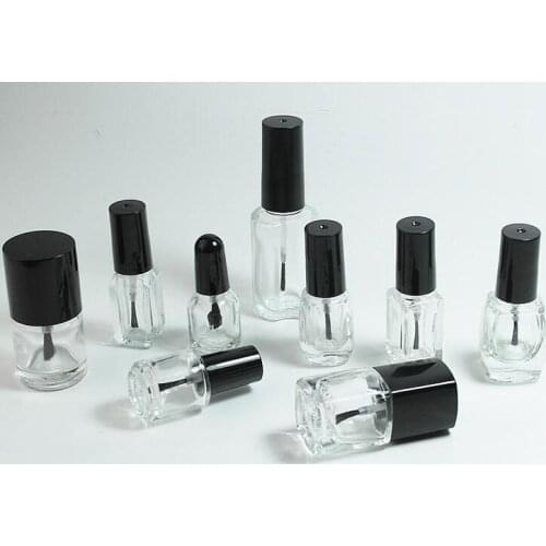 Capacity 5ml free shipping 2000pcs/lot factory wholesale empty nail polish bottle bottles with black lid