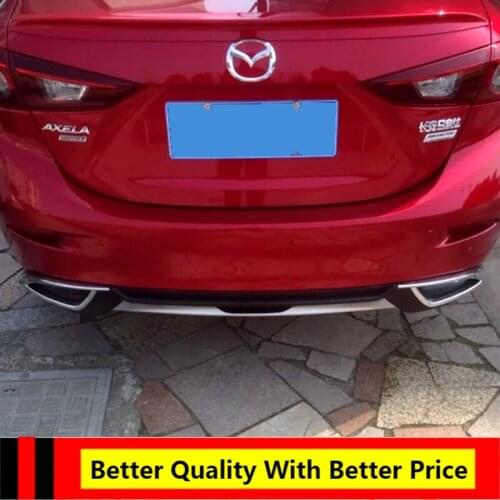 EPFBSQPCar Rear Bumper Protector For Mazda 3 Axela 2017 Rear Bumpers Lip Diffuser Decoration Skid Plate Bumper Cover