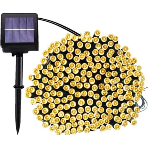 Thrisdar 20M/30M/50M Solar LED String Light Outdoor Garden Christmas Street Party Wedding Solar Fairy String Garland Light