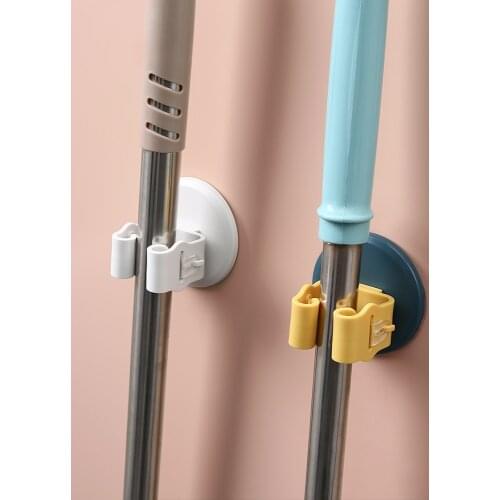 Household / Kitchen Wall Mounted Mop Storage Rack Toilet / Suction Cup / Mop Rack Garage Tool Store Suction Cup Mop Rack