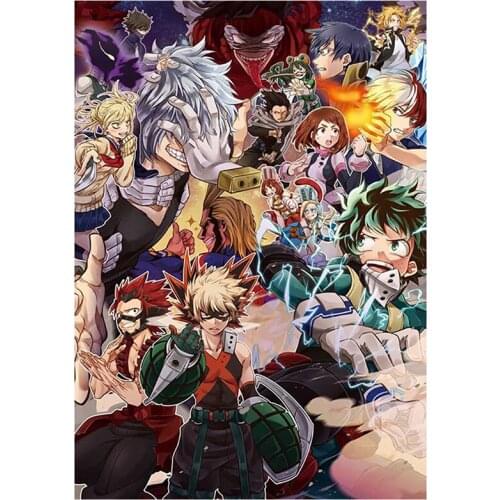 New 5D DIY Full Round/Square Diamond Painting Anime My Hero Academia Cross Stitch Embroidery Rhinestone Mosaic Home Decor Y522