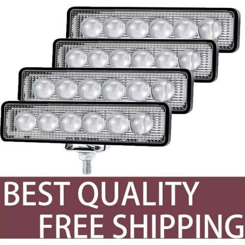 OEM Newest 1800LM Ultra-clear Car Led 6LED White Light One Font Car Work Light