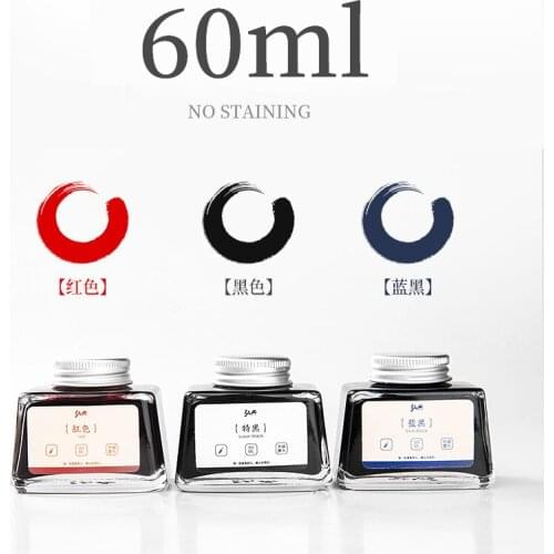 Fountain Pen Ink Compact Designed Bottle 60 ml Luxury Edition