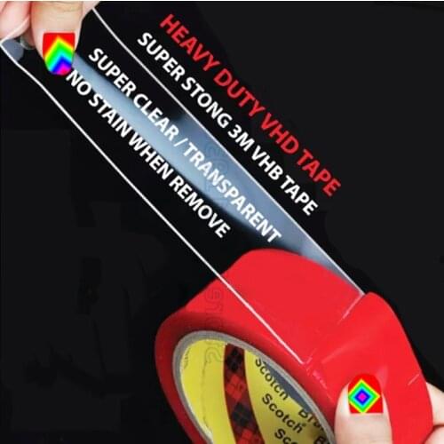 3M Transparent Silicone Double Sided Tape Sticker For Car High Strength High Strength No Traces Adhesive Sticker Living Goods