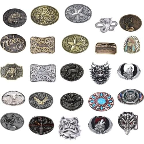 Horse Head Belt Buckle Eagle Man Western Cowboy Rodeo Belt Buckles For Men And Women Gift For Man Boy Friend Father