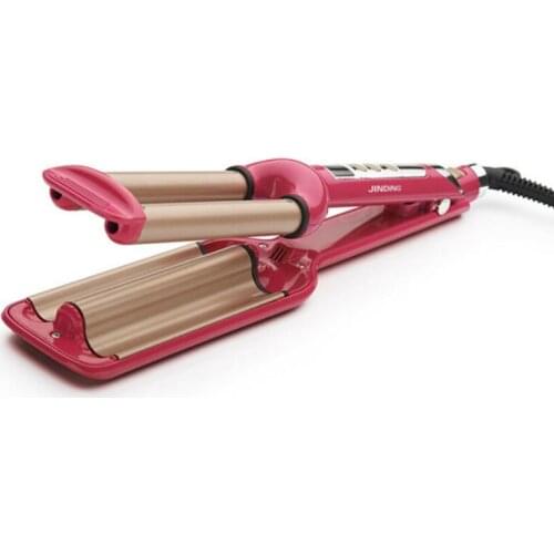 Free Shipping Fashion Ceramic Triple Barrels Three Barrels LCD Curling Iron Deep Wave Curler Hair Waver high quality