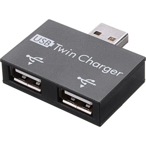 USB to 2 Ports USB Hub Charging Splitter Hub Adapter for Computer Adapter Converter USB Wire Plug for Laptop PC External
