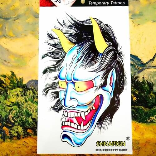 SHNAPIGN Netherworld imp Temporary Tattoo Body Art, 12*20cm Flash Tattoo Stickers,Waterproof Fake Tatoo Henna Tatto Wall Sticker