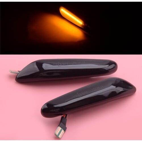 1 Pair 12V Fender LED Side Marker Waterproof Turn Signal Light Indicator Car 5W Fit for BMW E46 3-Series 4DR 2002 2003 2004 2005