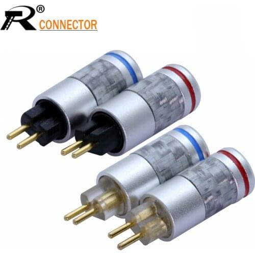 10pcs/lot Carbon Fiber 0.78mm MMCX Earphone Pin Plug for Westone UM3X W4R UE18 Connector Earphone Pin Plug Wholesales