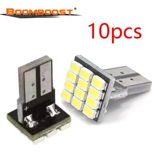 10pcs T10 12smd 12V DC Universal Auto Car light source License Plate Light Door Lamp bulb Car External Lights Backup Lamp