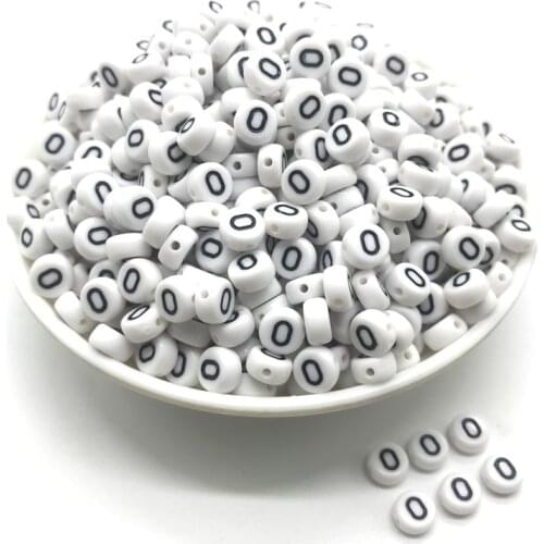 100pcs 4x7mm round letters 26 letters beads peach heart-shaped spacer beads making jewelry necklace bracelet #O