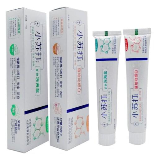 110g Baking Soda Toothpaste Teeth Whitening Natural Mild Activated Charcoal Tooth Paste Reduce Tooth Stains Oral Dental Tooth Ca