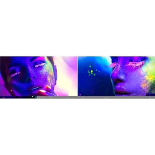 12 Hot Colors Neon Phosphor Powder Set Nail Glitter Nail Ultrafine Powder Fluorescent Luminous Dust Powder Glitters Pigment Z6X1