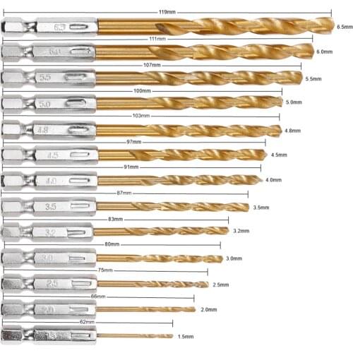 13pcs Drill Bit Set High Speed Steel Woodworking Tools For Punching Slotting Sets Of Hand Tools Multi Function Metal Drills Tool