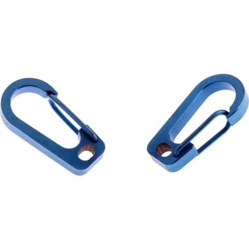 2pcs Titanium Alloy Carabiner Clip Keychain Quick Hook Buckle