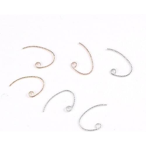 20pcs Gold Earring Hooks for Women DIY Earrings Making Jewelry Findings Accessories High Quality Wholesale Handwork Gifts