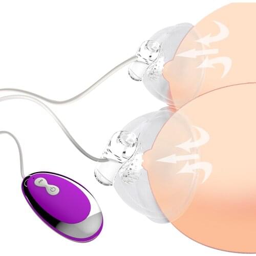 20 Speeds Nipple Sucker Electric Lick Tongue Nipple Vibrator Breast Enlarge Massager Sex Toys for Woman Female Masturbation
