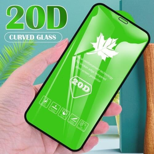 20D Tempered Glass Full Cover For iPhone 12 mini 11 Pro XS Max XR X 8 7 6 6S Plus SE 2020 SE2 Screen Protector Protective Film