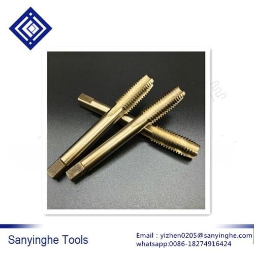 5pcs/lots M12-M20 Containing Cobalt straight flute tap stainless steel machine tap