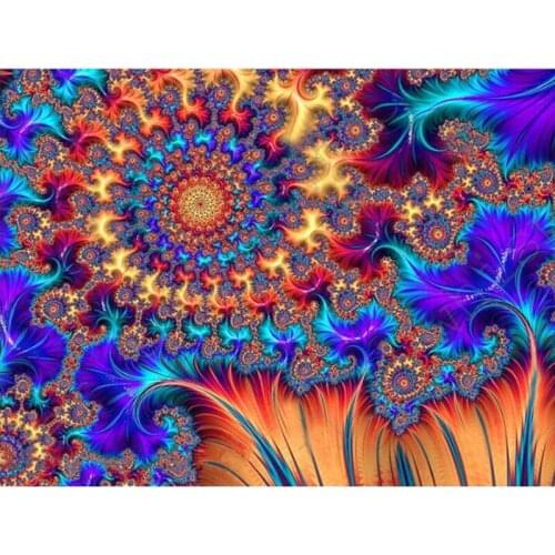 5D Diamond Painting Abstract Mandala Flowers Cross Stitch Full Square Mosaic Patchwork Diamond Embroidery Fantasy Art Picture