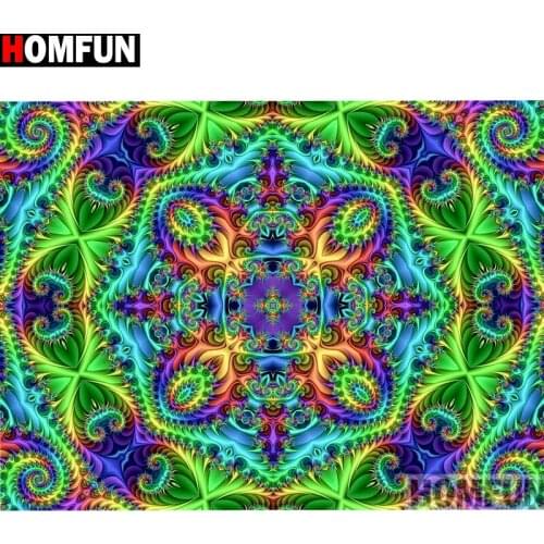 HOMFUN Full Square/Round Drill 5D DIY Diamond Painting "Religious Mandala" 3D Embroidery Cross Stitch 5D Home Decor A13391