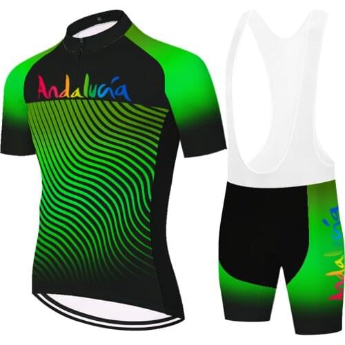 Andalucia Laser Cut Culotte Abbigliamento Attrezzature Mallots Hombre Completo Estivo Conjunto Ciclismo Masculino Ciclismo