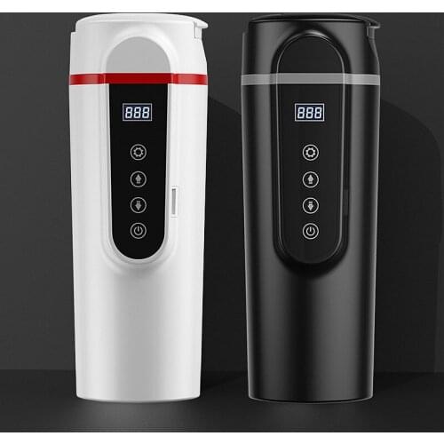 12V24V 420ML LCD Display Car Electric Heating Cup Mug Tazas Chopeira Portatil Kettle Hervidor Agua Canecas Gadzety Do Samochodu